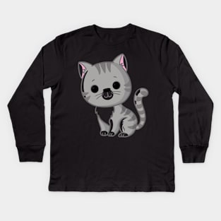 Cute kitten Kids Long Sleeve T-Shirt